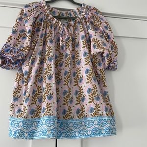 SZ Blockprints x Tuckernuck smock top in size L